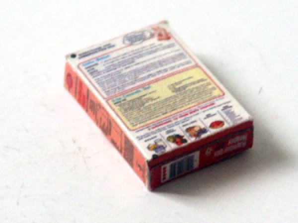 ミニチュア　1/12サイズのパッケージ