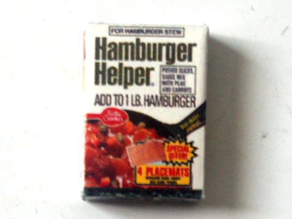 ミニチュア　1/12サイズのパッケージ