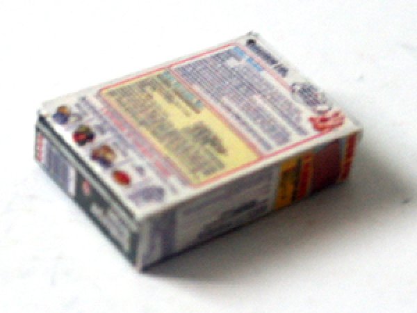 ミニチュア　1/12サイズのパッケージ