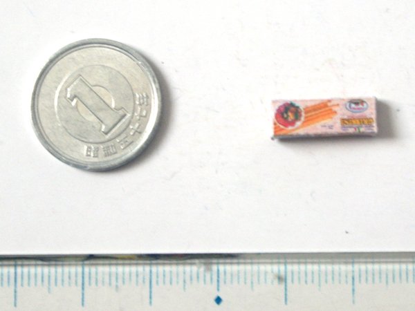 ミニチュア　1/12サイズのパッケージ