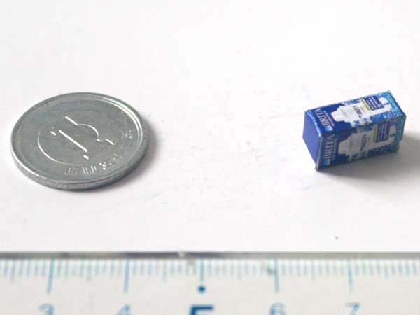 ミニチュア　1/12サイズのパッケージ