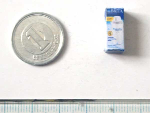 ミニチュア　1/12サイズのパッケージ