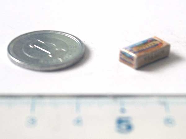 ミニチュア　1/12サイズのパッケージ