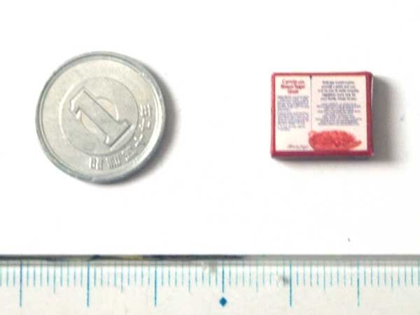 ミニチュア　1/12サイズのパッケージ