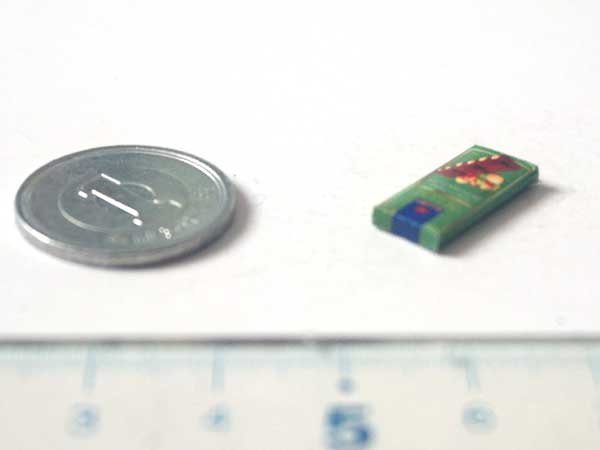 ミニチュア　1/12サイズのパッケージ