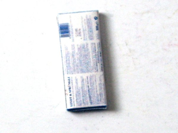 ミニチュア　1/12サイズのパッケージ