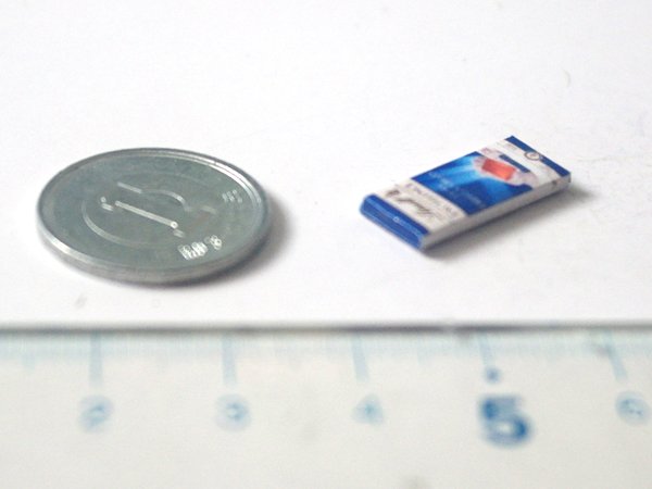 ミニチュア　1/12サイズのパッケージ