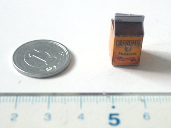 ミニチュア　1/12サイズのパッケージ