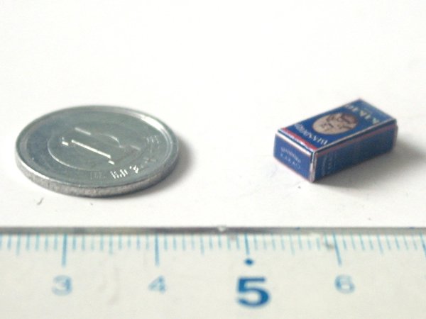 ミニチュア　1/12サイズのパッケージ