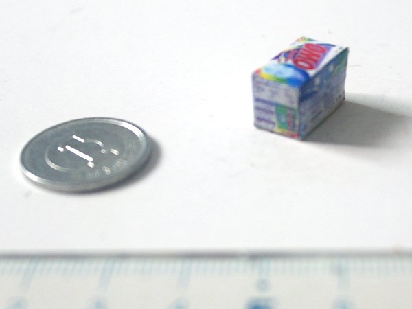 ミニチュア　1/12サイズのパッケージ