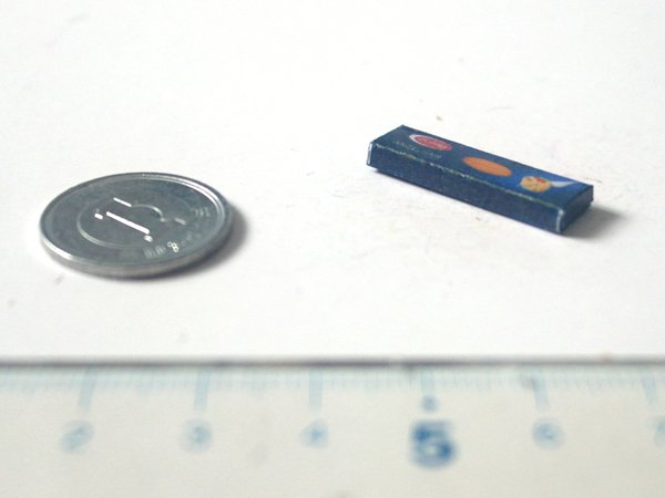 ミニチュア　1/12サイズのパッケージ