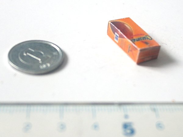 ミニチュア　1/12サイズのパッケージ