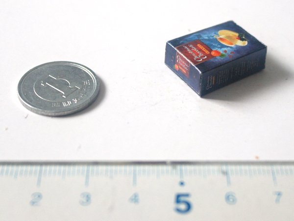 ミニチュア　1/12サイズのパッケージ