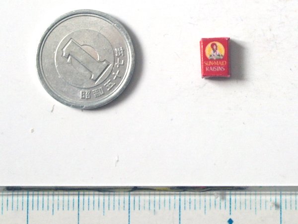 ミニチュア　1/12サイズのパッケージ