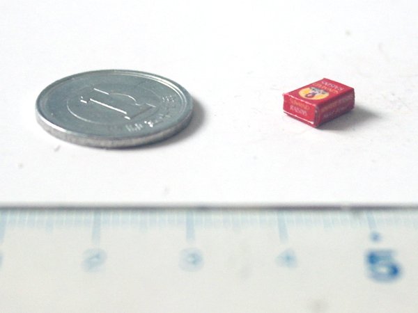 ミニチュア　1/12サイズのパッケージ