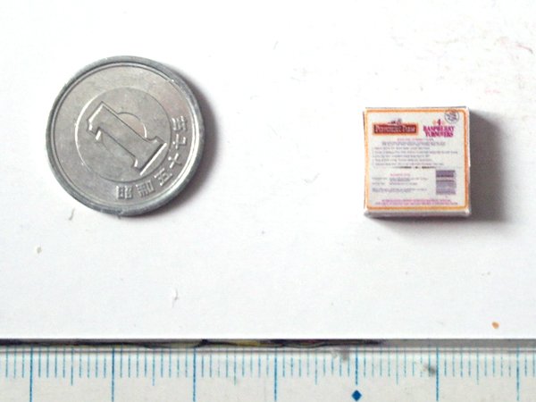 ミニチュア　1/12サイズのパッケージ