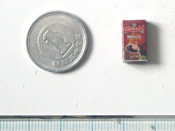 ミニチュア　1/12サイズのパッケージ