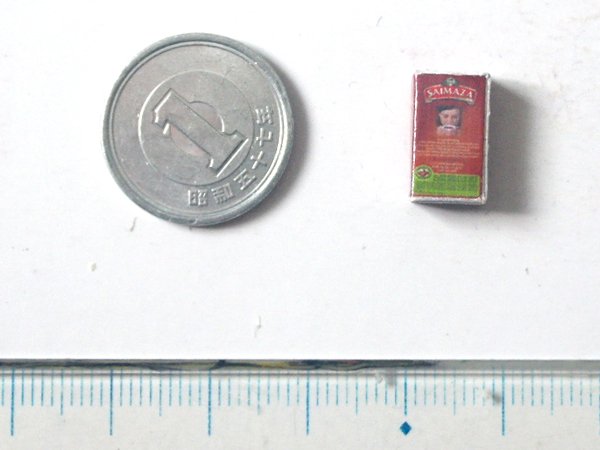 ミニチュア　1/12サイズのパッケージ