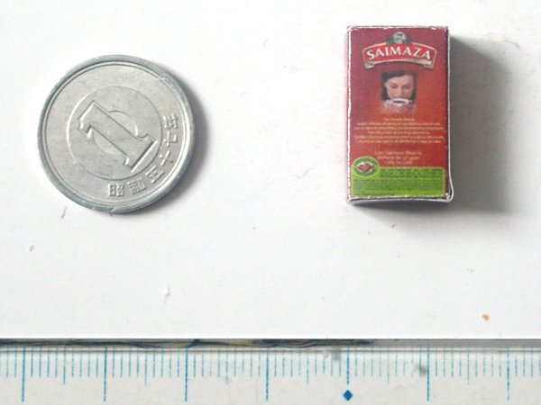 ミニチュア　1/12サイズのパッケージ