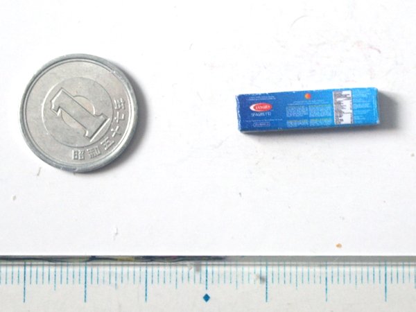 ミニチュア　1/12サイズのパッケージ