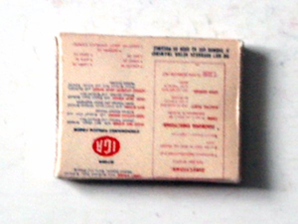 ミニチュア　1/12サイズのパッケージ