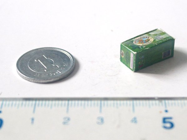 ミニチュア　1/12サイズのパッケージ