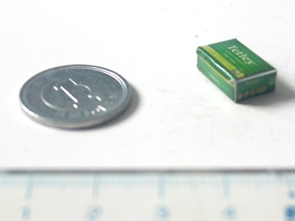 ミニチュア　1/12サイズのパッケージ