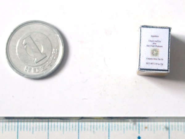 ミニチュア　1/12サイズのパッケージ