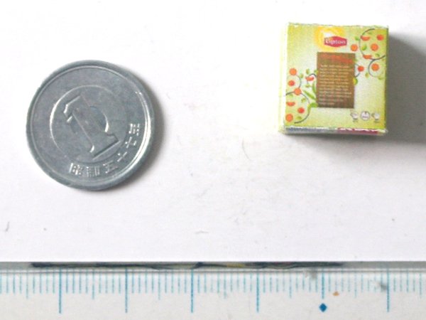 ミニチュア　1/12サイズのパッケージ