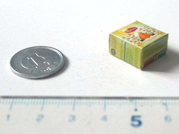 ミニチュア　1/12サイズのパッケージ