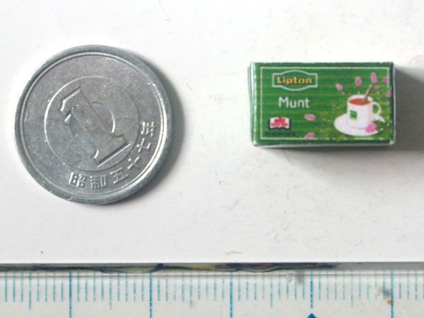 ミニチュア　1/12サイズのパッケージ