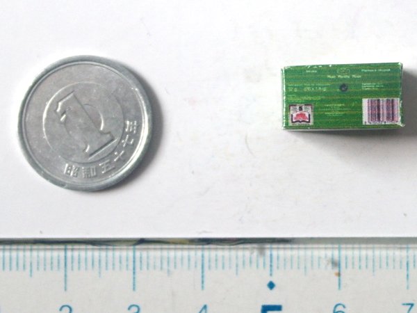 ミニチュア　1/12サイズのパッケージ