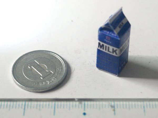 ミニチュア　1/12サイズのパッケージ