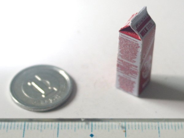 ミニチュア　1/12サイズのパッケージ