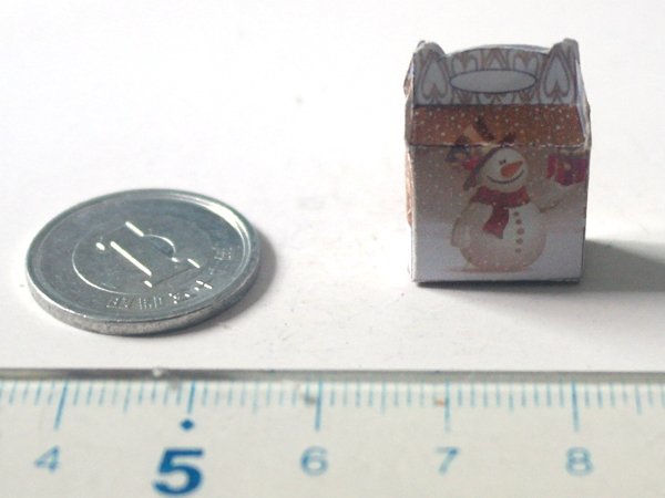 ミニチュア　1/12サイズのパッケージ