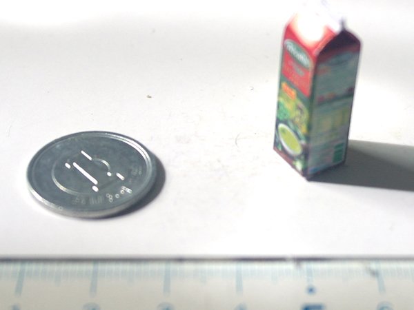 ミニチュア　1/12サイズのパッケージ
