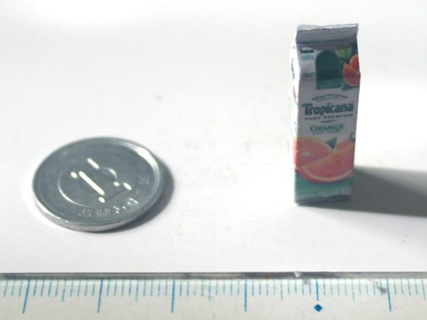 ミニチュア　1/12サイズのパッケージ