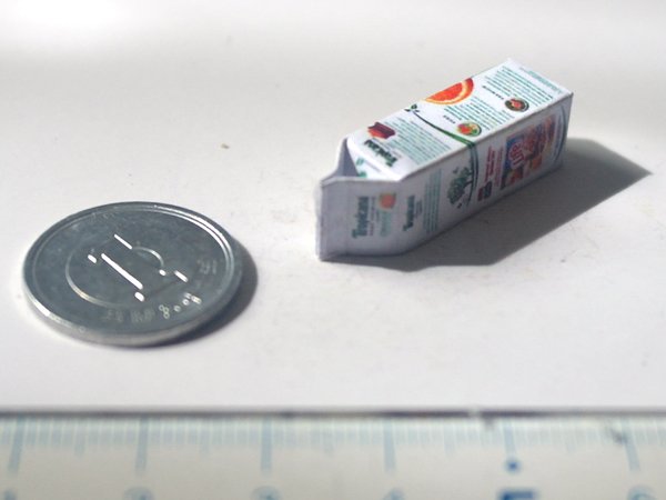 ミニチュア　1/12サイズのパッケージ