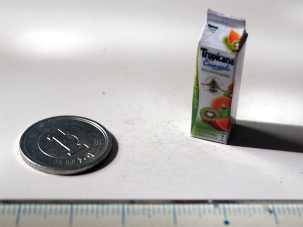 ミニチュア　1/12サイズのパッケージ