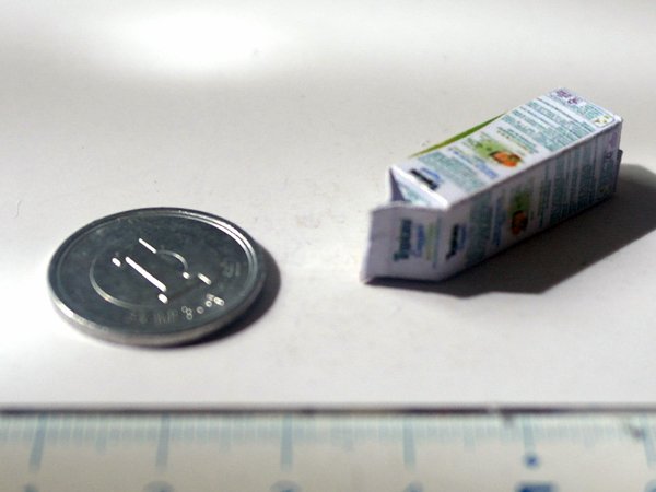 ミニチュア　1/12サイズのパッケージ