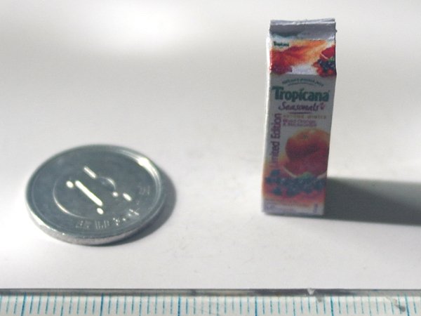 ミニチュア　1/12サイズのパッケージ