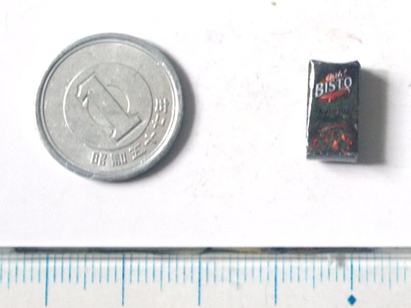 ミニチュア　1/12サイズのパッケージ