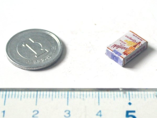 ミニチュア　1/12サイズのパッケージ