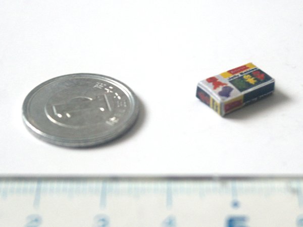 ミニチュア　1/12サイズのパッケージ