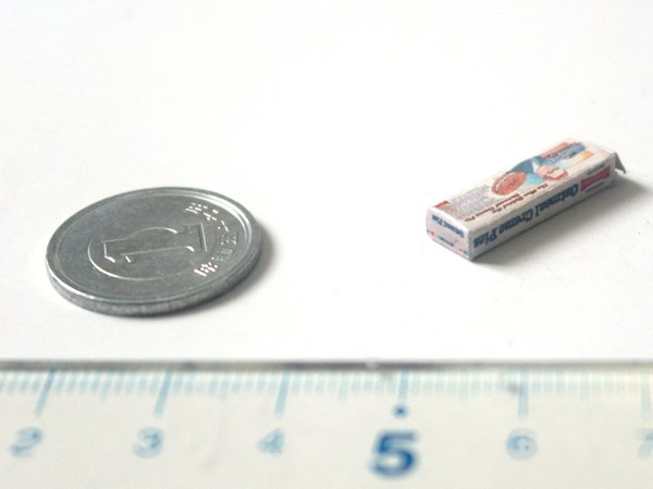 ミニチュア　1/12サイズのパッケージ