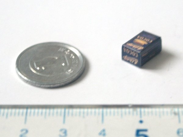 ミニチュア　1/12サイズのパッケージ