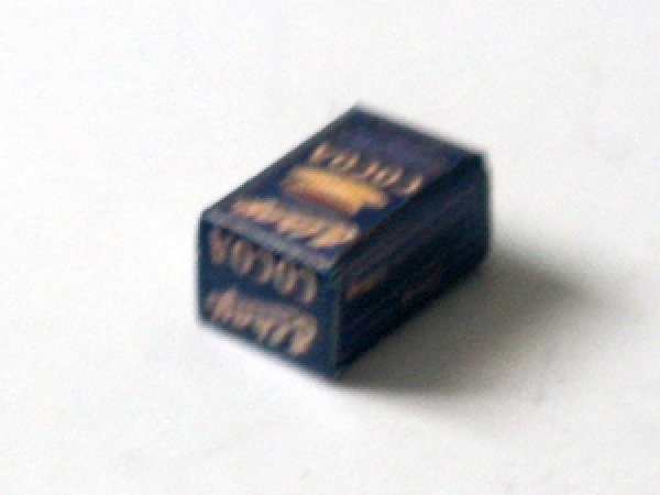 ミニチュア　1/12サイズのパッケージ