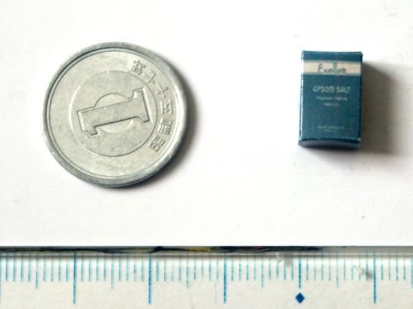 ミニチュア　1/12サイズのパッケージ