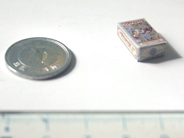 ミニチュア　1/12サイズのパッケージ