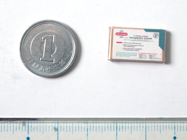 ミニチュア　1/12サイズのパッケージ